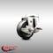 Service Caster 3 Inch 316SS Soft Rubber Wheel Swivel Bolt Hole Caster with Brake SCC-SS316BH20S314-SRS-TLB - alternate 5